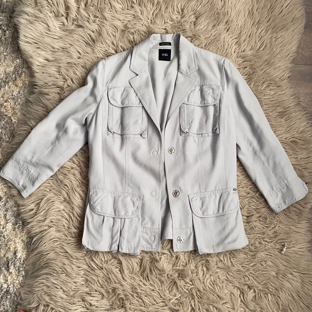 Saks Fifth Avenue Light Green Blazer